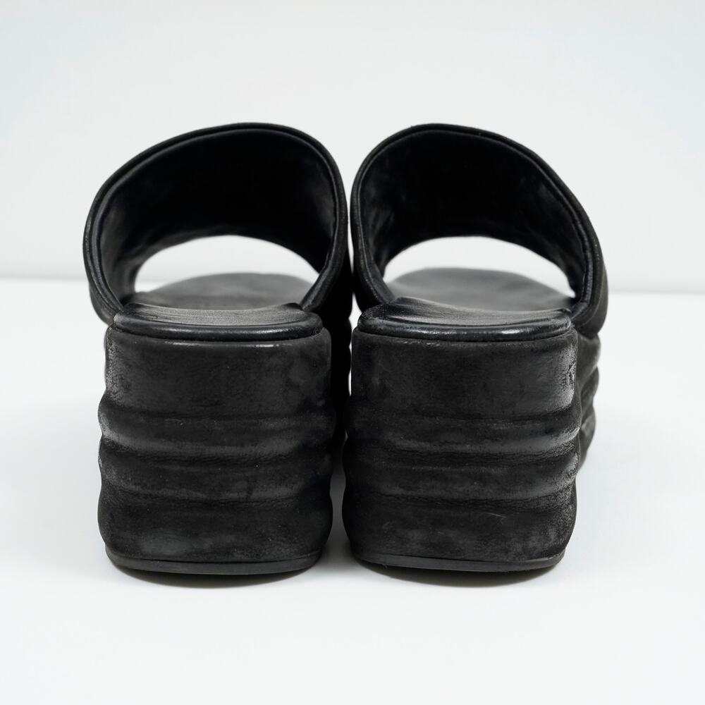 Free People Harbor Black Platform Slide Sandals Size EU 38 US 7.5-8 - Picture 7 of 10